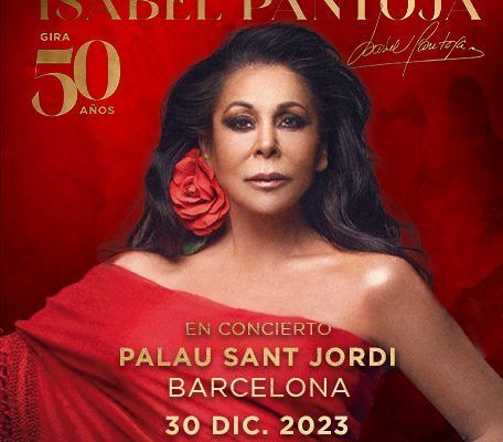 cartel barcelona isabel pantoja 50 aniversario