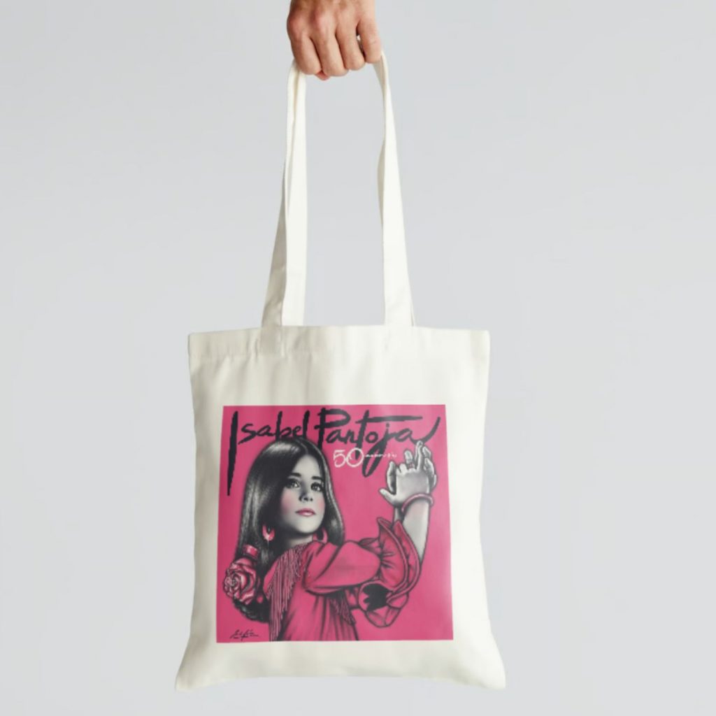 bolsa de tela isabel pantoja 50 aniversario