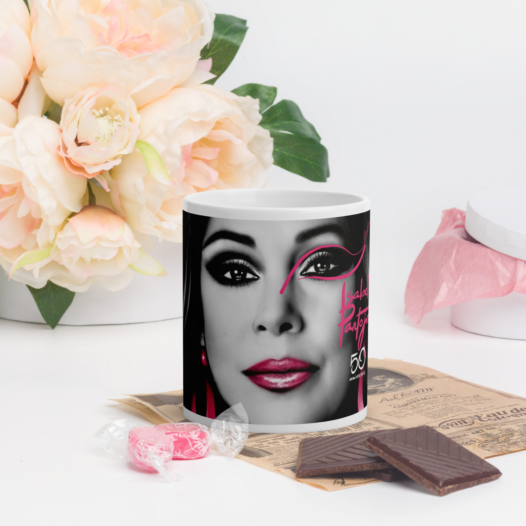 taza isabel pantoja 50 aniversario